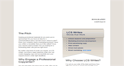 Desktop Screenshot of lcswrites.com